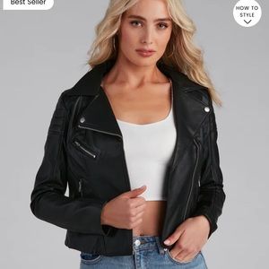 Faux Leather Jacket